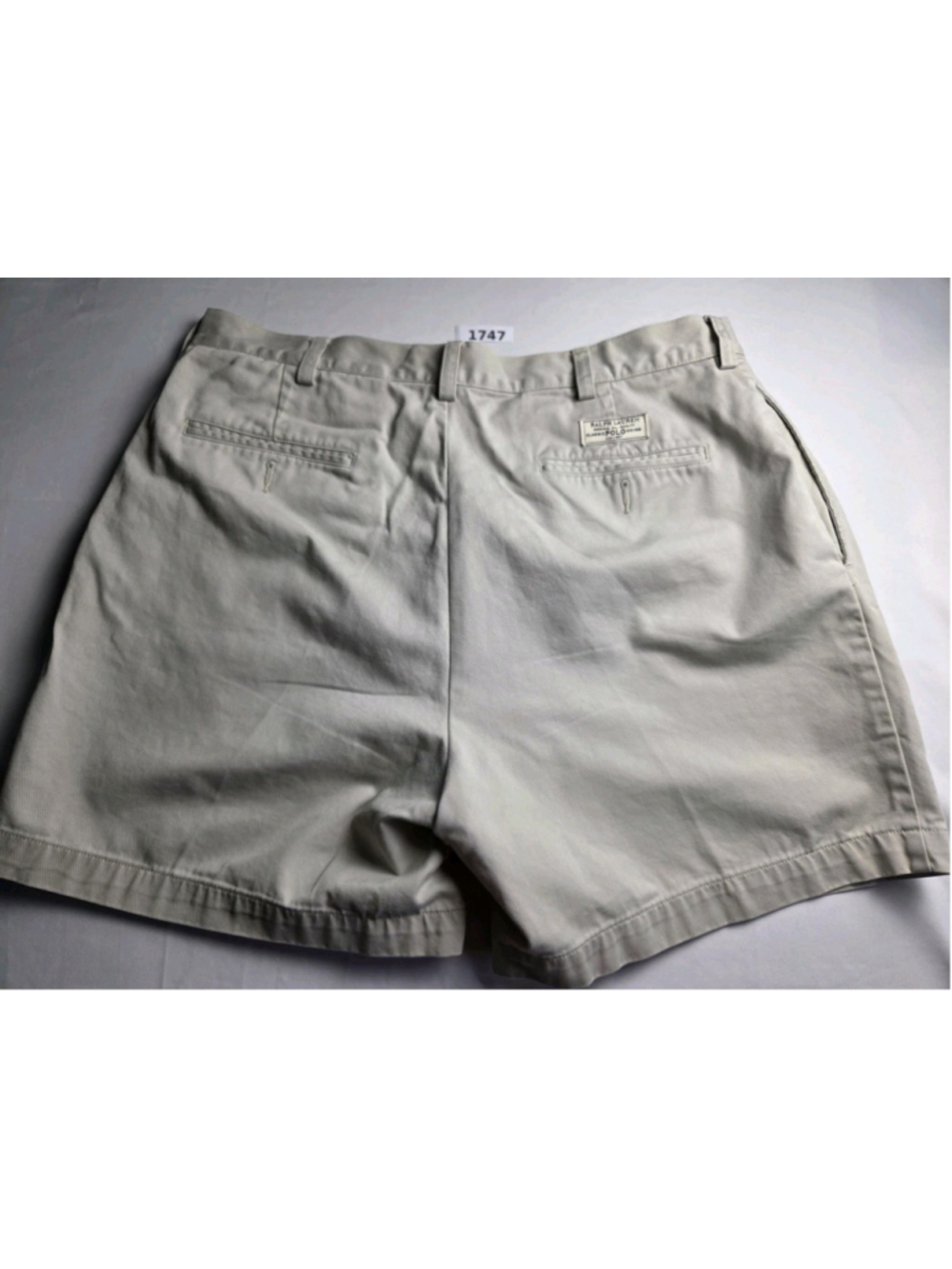 Polo Ralph Lauren Classic Chino Andrew Short Khaki Cotton Shorts #1747
